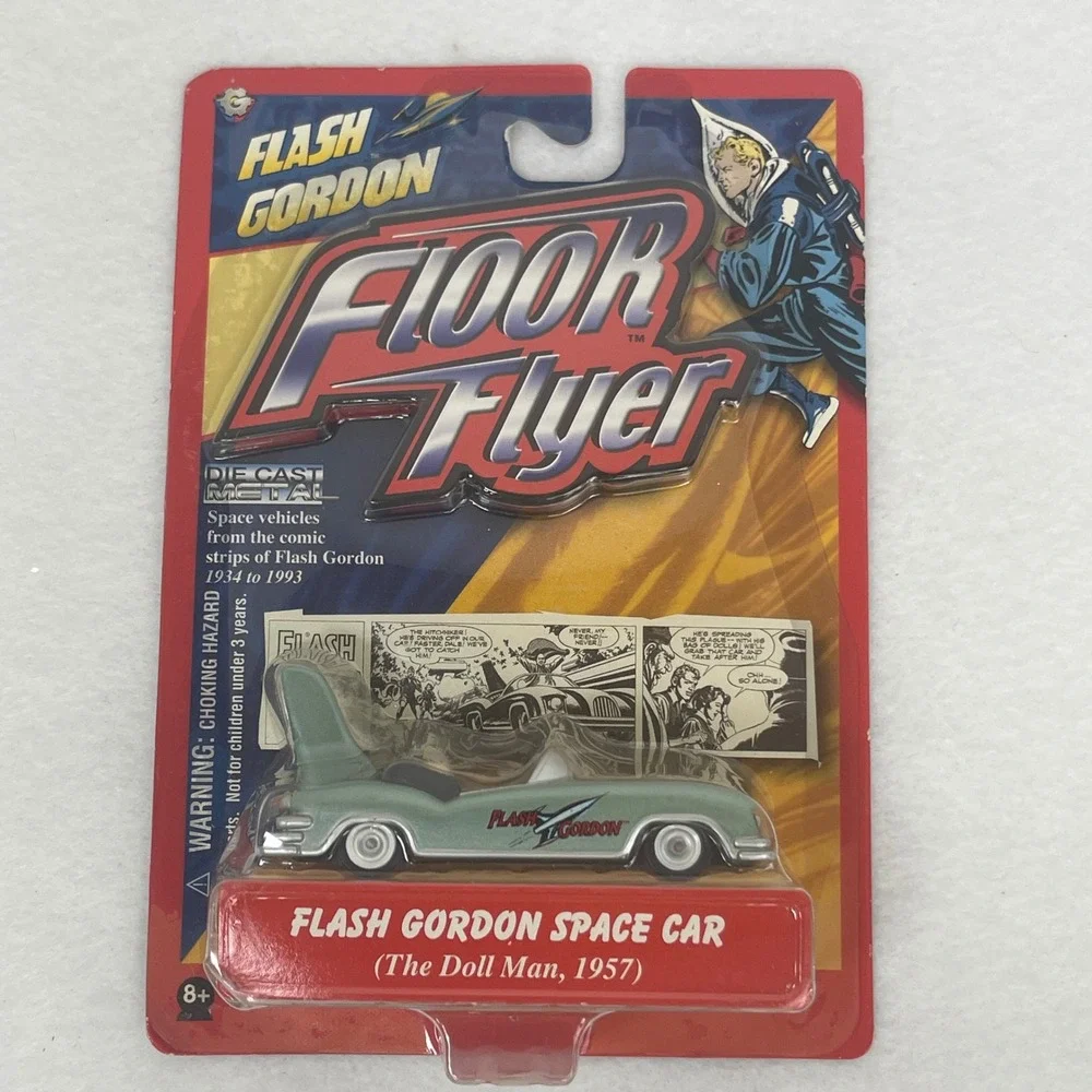Gearbox Flash Gordon Floor Flyer Space Car The Doll Man 1957 Die-Cast Metal Toy